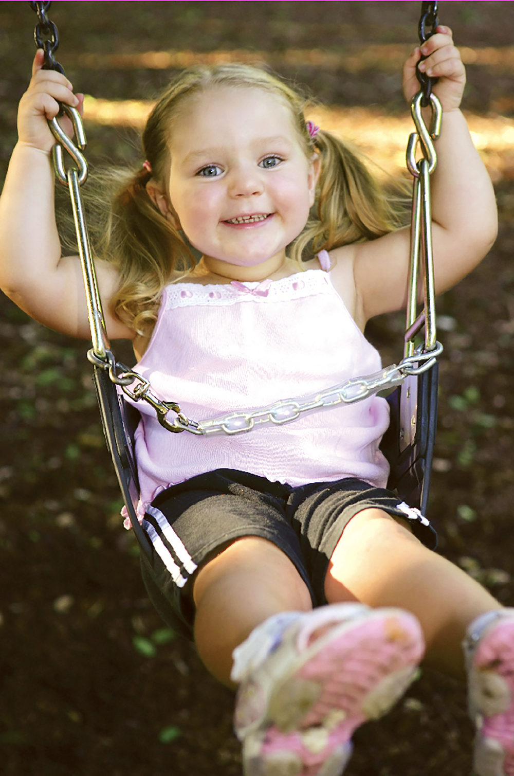 Girl on swing